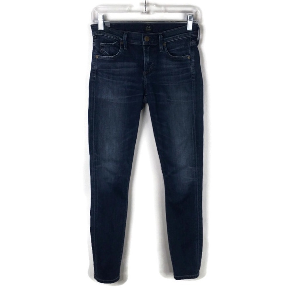Citizens of Humanity Avedon Ankle Skinny Denim Jeans in Dark Blue Wash
